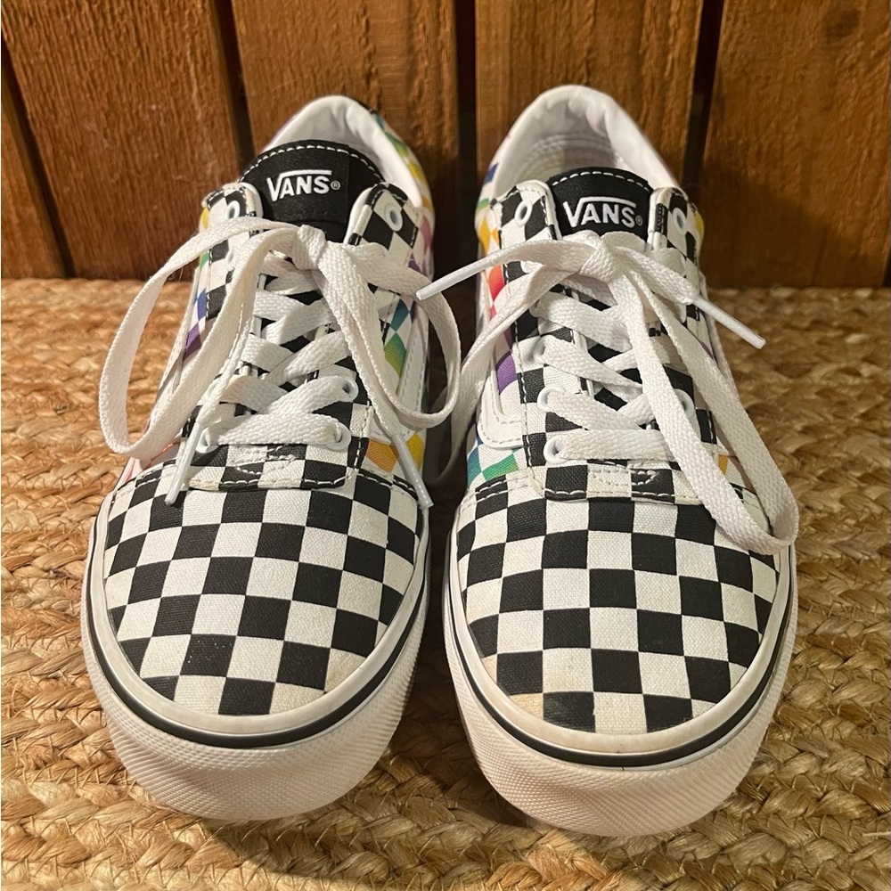Vans Off The Wall Boys Sneakers Sz 3